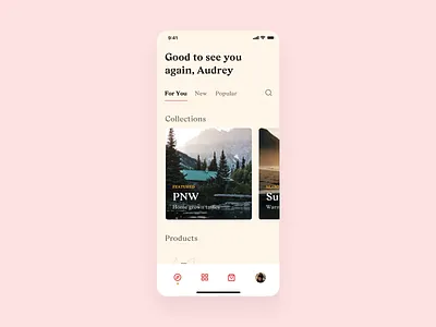 Beer App – Product Explorations app beer app brewery easing ecommerce ecommerce shop grocery interaction minimal mobile motion parallax principle serif shopping subscription ui