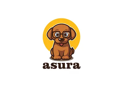 Asura animal logo branding character design dog logo illustration logo mascot mascot logo vector