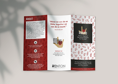 Brochure asl brochure brochure design deaf design graphic design hearing impaired