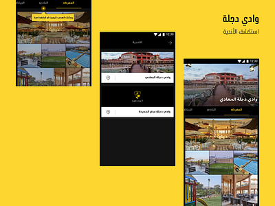 Wadi Degla Clubs clubs design design app elephants explore ui uidesign uiux user experience userinterface wadi degla