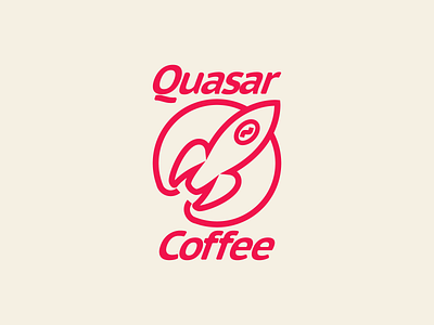 Quasar Coffee branding dailylogochallenge design flat icon illustration illustrator logo minimal vector