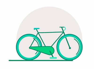 Bicycle Illustration art bicycle bicycling design designer flat graphicdesign illustration illustrator minimal vector