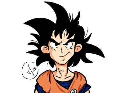 Guko fanart! anime character fanart goku guko mmzartwork portarit