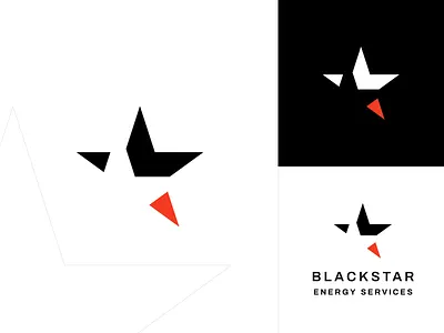 Blackstar Energy Logo Design brand branding construction energy equipment gas logo logomark machinery mark oil oilfield rental star vector