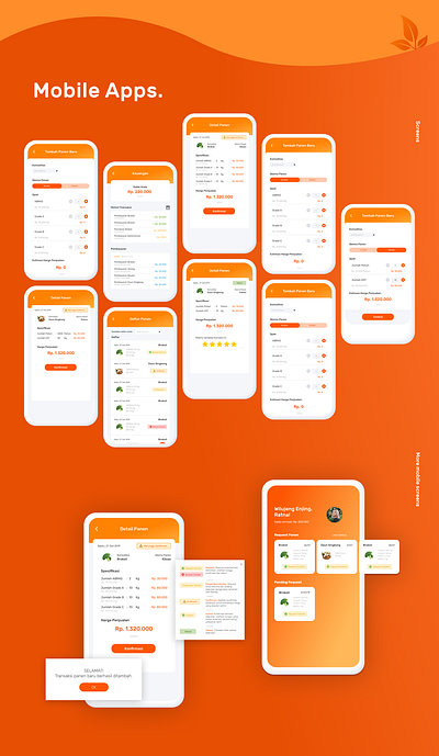 UI/UX Design | Farming Management System mobile app design ui design ux design