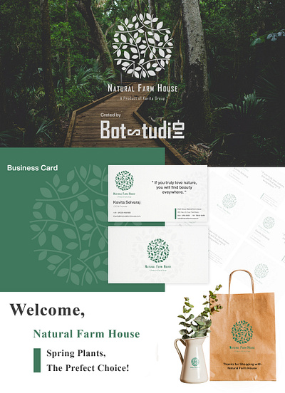 Landing Presentation - Natural Farm House Project branding design farm identity design logo uidesign uxdesign