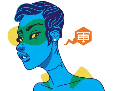space biiitch character design design illustration twinbull twinbullcreate vector