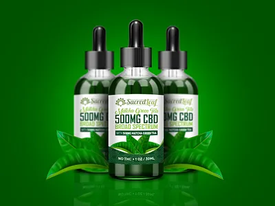 Sacred Leaf Label and Package Design adobe brand identity branding cbd cbd oil design graphic artist graphic design illustration illustrator label design package design vector