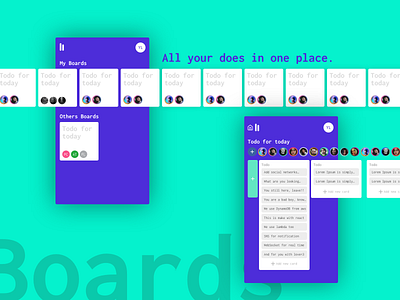 Boards - All your does in one place. boards ui