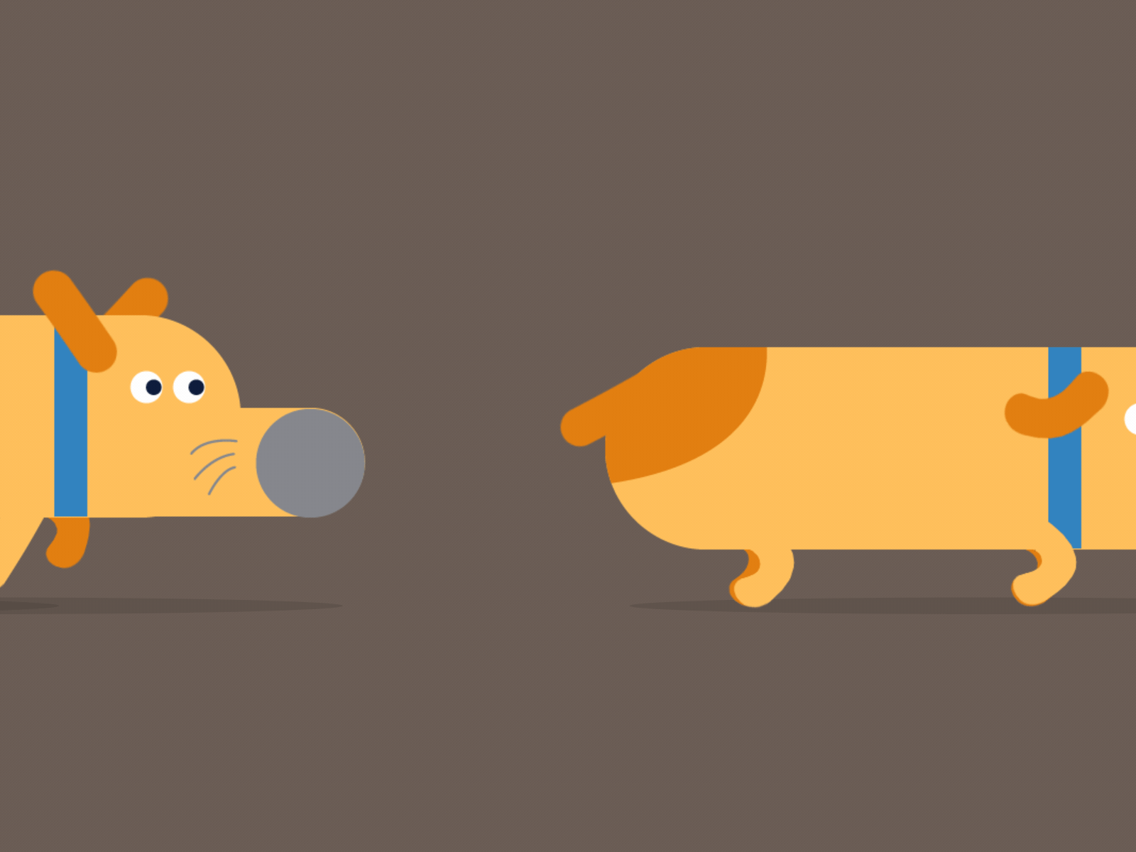 Running Dog ae animation design icon illustration ui ux