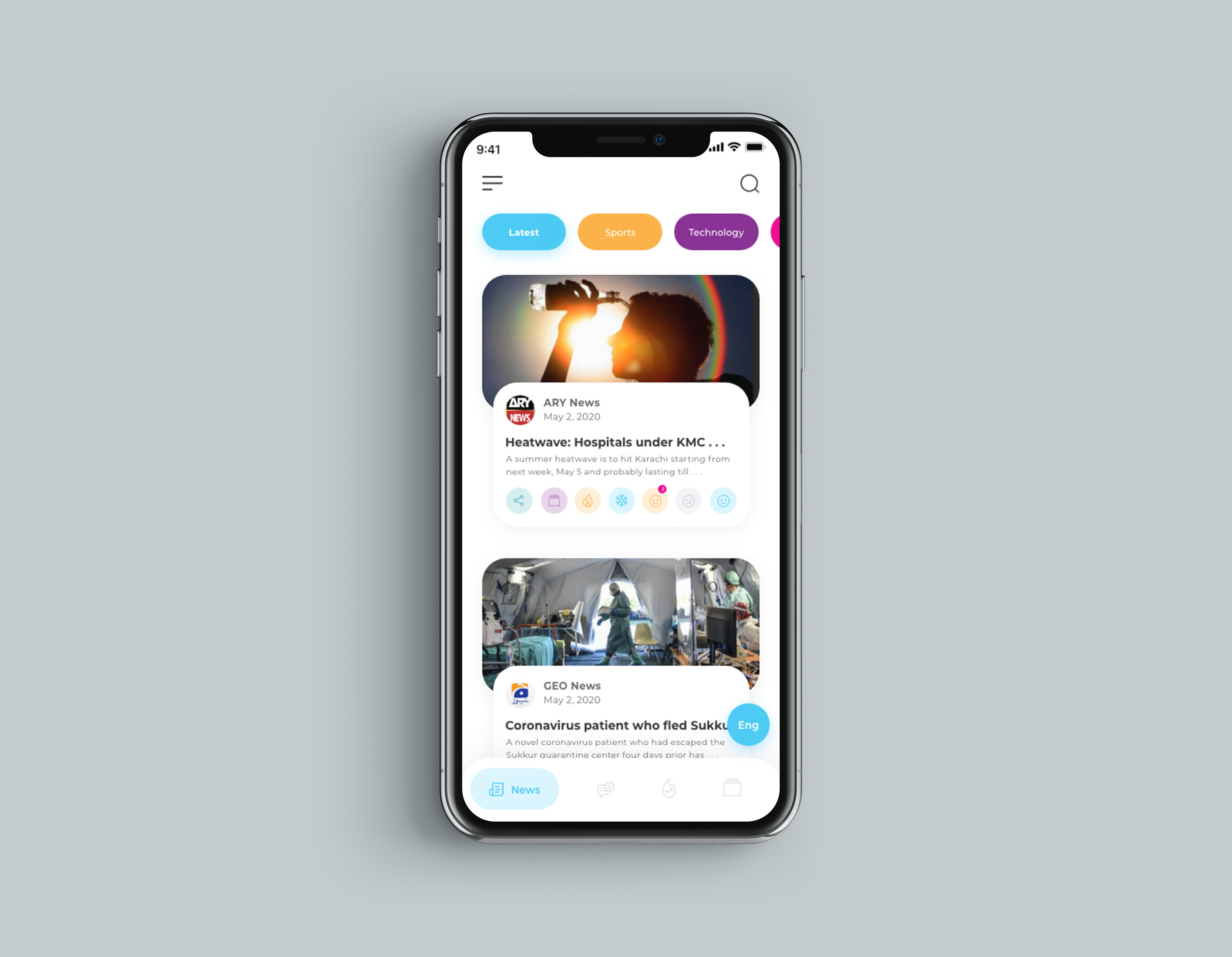 Example of Mobile UI/UX