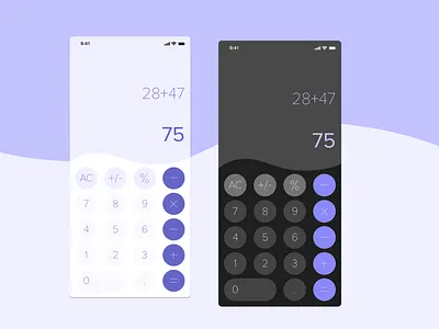 Little UI Design - Calculator 🧮 app calculate calculation calculator calculator app calculator ui concept design design challenge freelance freelancer minimalistic mobile app mobile design mobile ui simple ui ui design ui design challenge ui designer