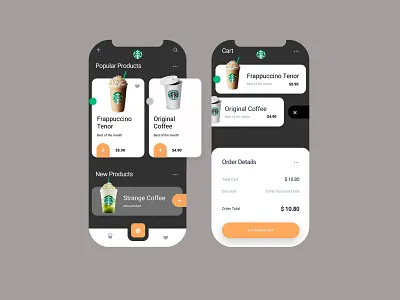 APP -STARBUCKS COFFEE animal branding coffee design figma icon identity illustration logo mark marks sketch starbucks symbol ui ux xd