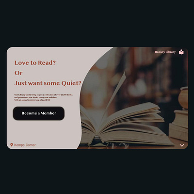 Library Landing Page adobe adobe xd adobexd daily 100 challenge dailyui dailyui 003 dailyuichallenge design figma figmadesign ui