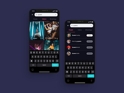 Searching UI design adobe xd app design app screens figma mobile mobile app mobile app ui design search sketchapp tiktok twitch ui ui design ui kit ui ux design video app video sharing app 应用 应用界面 设计