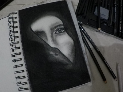 लज्जा (Shyness) charcoalart charcoaldrawing charcoallabsofinstagram