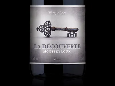 Virgile Joly La Decouverte Montpeyroux 2010 graphic design illustration illustrator packaging design packaging illustration photoshop wine label wine label design