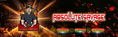 AbsoluteSavage twitch banner design esport logo mascot subbadges twitch twitch banner twitch logo twitchemote youtube banner youtube logo