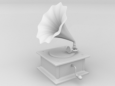 Phonograph 3d 3dmodeler 3dmodeling