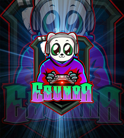 Panda logo design esport logo mascot subbadges twitch twitch banner twitch logo youtube banner youtube logo