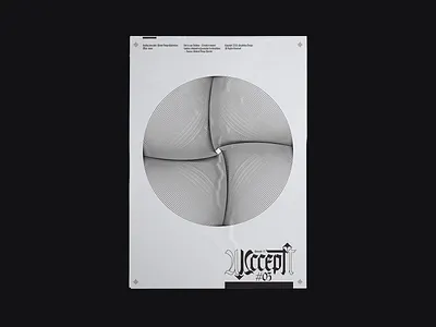 #03 Accept - Poster Design blackletter blackletters editorial design everydaydesign fraktur graphicdesign illustration poster poster design print printdesign printdesigner type typeface typography