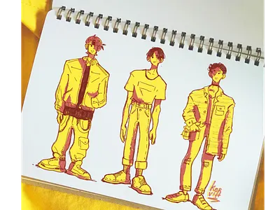 b yellow carachter caracter caracter design character character design characterdesign design illustration mockup yellow