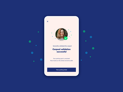 Confirmation Screen [Carpool App] app carpool design feedback ui uidesign ux ux design