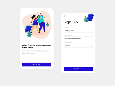 Signup Page signup ui ui design ux