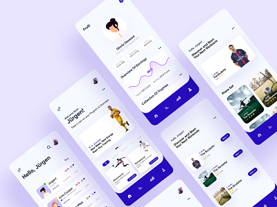 Football Learning App app app design application blog clean clean ui football football app interaction interaction design interface ios app learn learning learning app learning platform statistics trendy ui ux