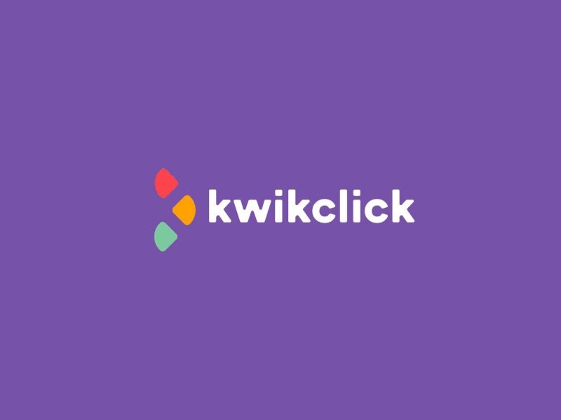 Kwikclick Logo Intro animation app branding design ecommerce app ecommerce design ecommerce logo finance app illustration logo logo animation logotype money shopping social social app typography ui ux vector