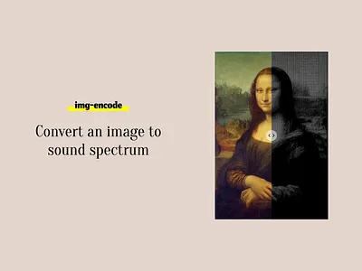 img encode audio audio app audio player computer art creative creative design design frequency generative glitch glitch art js sound design sound wave sounds spectral spectrum ui