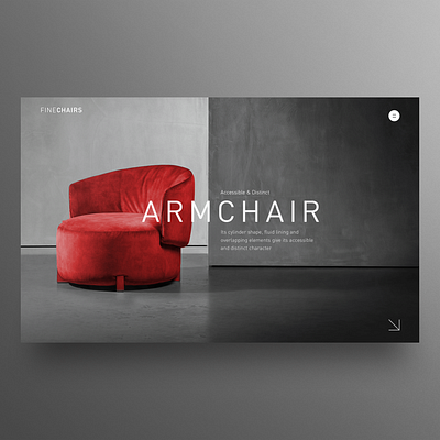 Furniture Landing Page UI design armchair chair clean ui concept furniture hero image homepage landingpage ui uidesign ux ux design webdesign website design