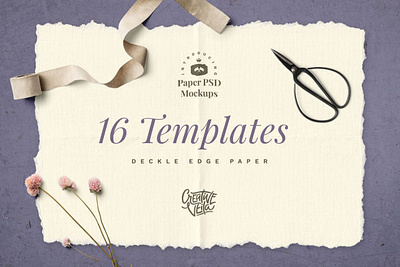 Hand-Made Paper Mockup Set digitalart mockup mockuptemplate papermockup template