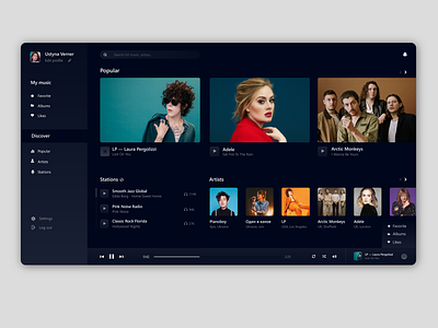 Music desktop app concept dailyui design desktop music music player ui uidesign ux