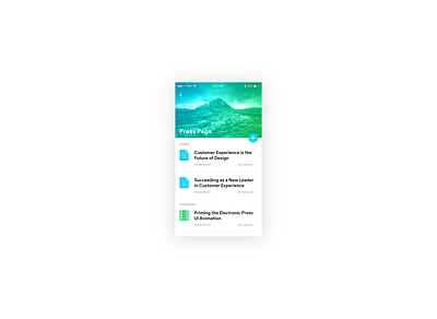 DAY 051 - PRESS PAGE animation app branding design flat illustration minimal ui ux vector