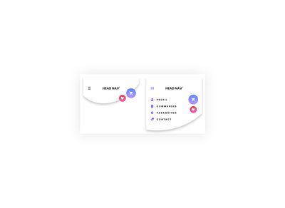 DAY 053 - HEADER NAVIGATION app branding design flat minimal ui ux vector web website