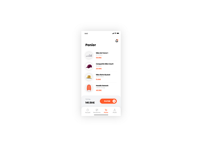 DAY 058 - SHOPPING CART app branding design flat illustrator minimal ui ux vector web