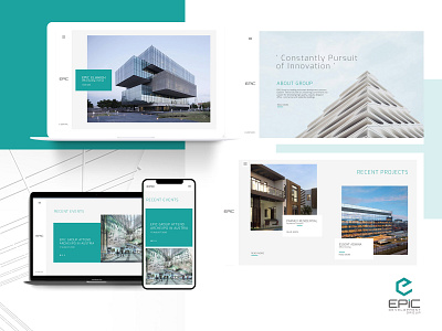 Epic Develop - Website UI/UX Design architecture concept design experience graphic interface layout design minimal responsive design ui ui design uiux ux ux design web website website design
