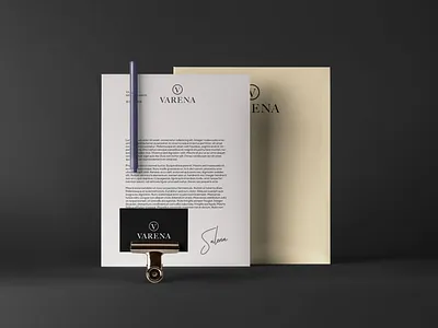 VARENA | Corparate identity brand branding chic clean concept corparate identity creative design logo logo design modern typography varena
