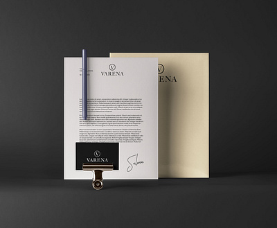 VARENA | Corparate identity brand branding chic clean concept corparate identity creative design logo logo design modern typography varena