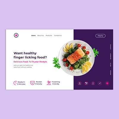 Food Website design ios app design landing page logo ui ui design uikit uiux ux uxdesign website design