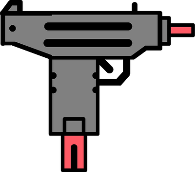 Uzi-gun abstract adobe adobe illustrator armour art design flat gun guns icon icons illustrator minimal shot shotgun vector vector art