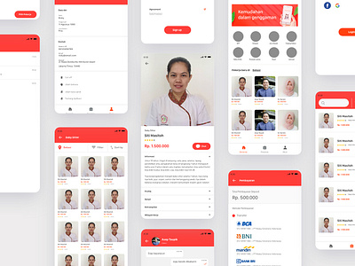 maid flat maid mobile mobile app nanny orange orange color service service app ui ui ux app uidesign ux uxdesign