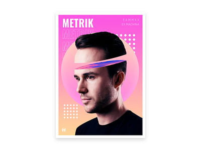 METRIK colors design drum and bass gradient gradient color gradient design liquid music musician photoshop photoshop art poster poster art poster design sliced