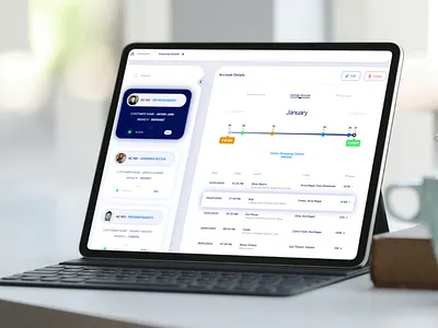 Customer Account Details branding design typography ui ux web