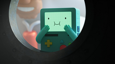 BMO say hello to your family - ver. 2 3d 3dvisualization adventure time bmo family moe moseph tenderness