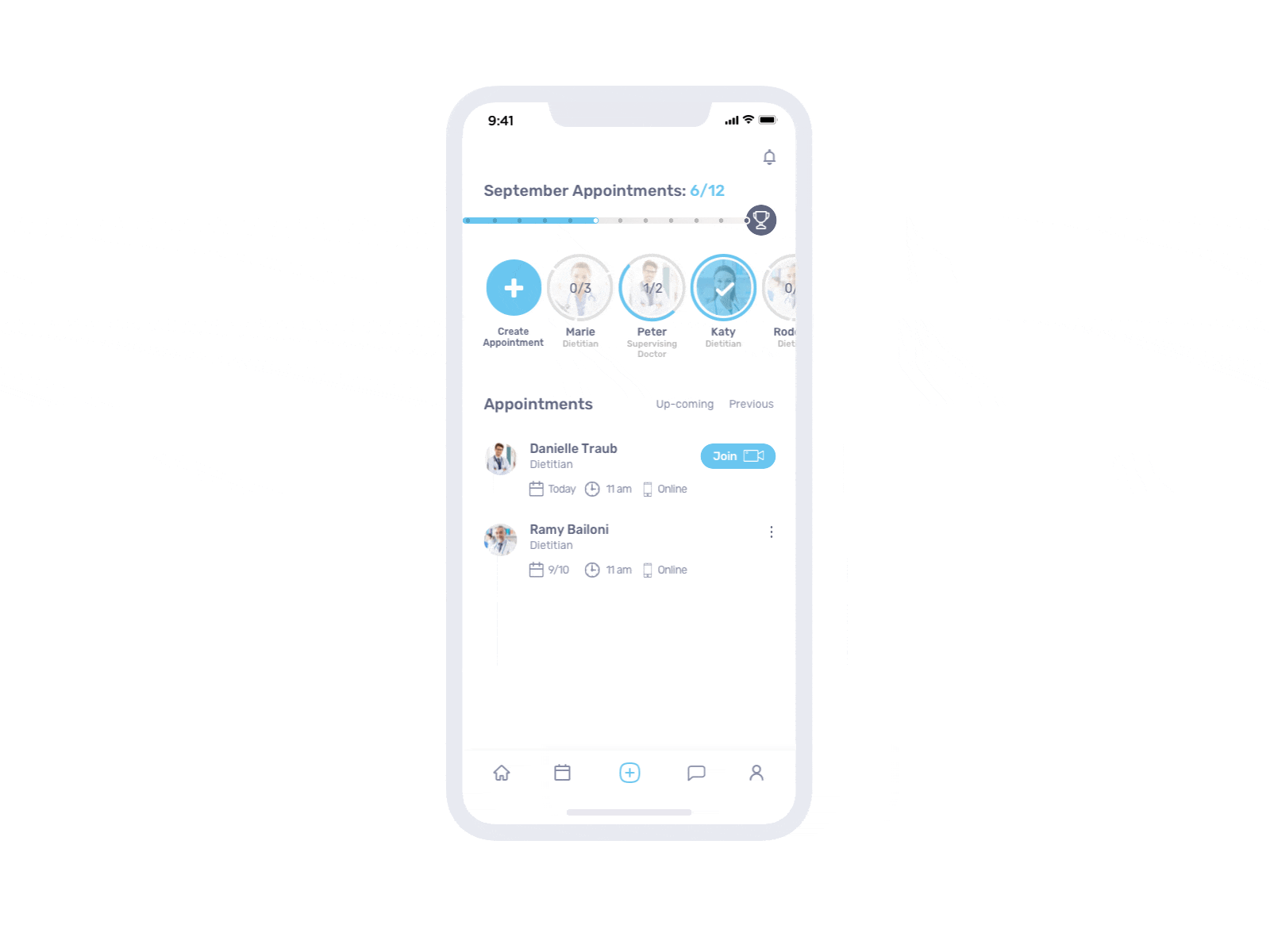 Appointment Interaction app ui applicacion appointment booking appointments date datepicker doctor health medical schedule slots uidesign uiux