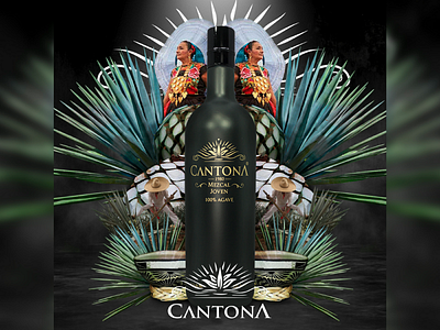 Mezcal Cantona collage design designer graphic graphics illustrator matte painting mezcal photoshop