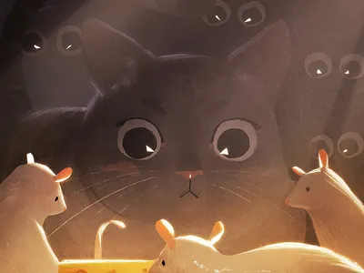 Cat & Rats: 7 Illustrations cat creative design design app design art designer designs digital art digital paint digital painting graphic design graphic designer illustration illustration art illustration design illustration digital illustrations paint painting rats