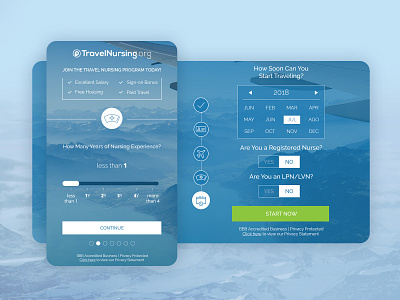 TravelNursing | Online Form Design design form design mobile design online form ui design ux design web website design